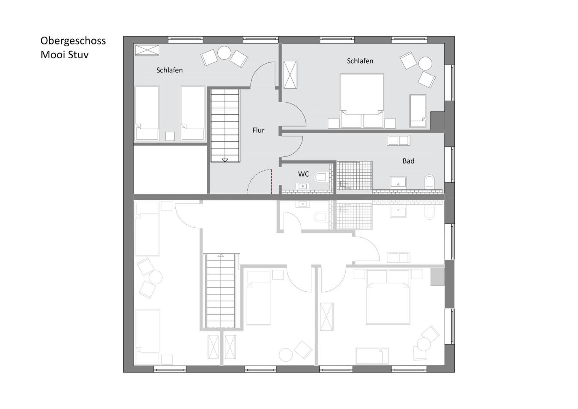 Mooi Stuv , Maisonettenwohnung , Gulfhof , Kachelofen Норден Екстер'єр фото